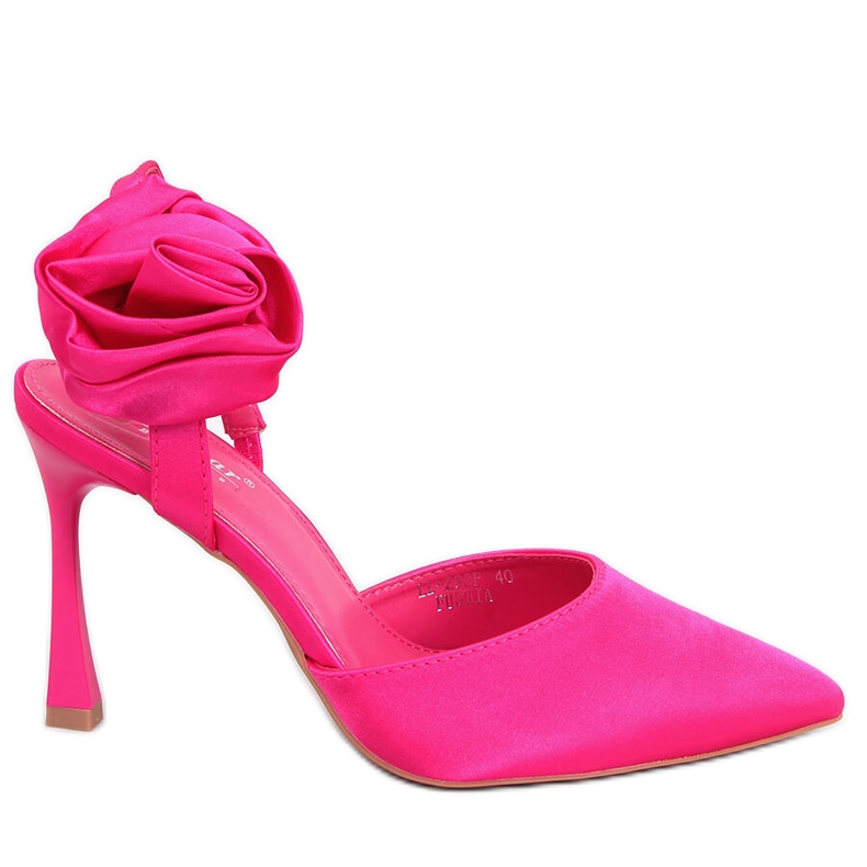 Seastar Spille in raso con fiore Flores Fucsia rosa