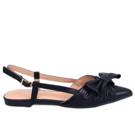PA1 Ballerine tacco aperto Cotta Black nero