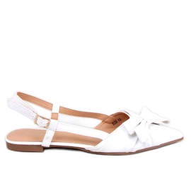 PA1 Ballerine tacco aperto Cotta White bianco