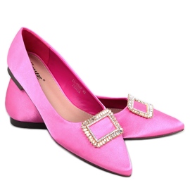 PA1 Eleganti ballerine con pietre Lorella Fushia rosa