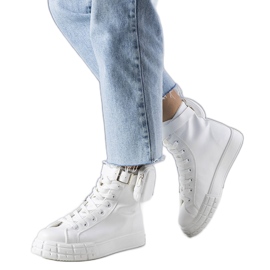 Stivaletti bianchi con bustina Willie bianco