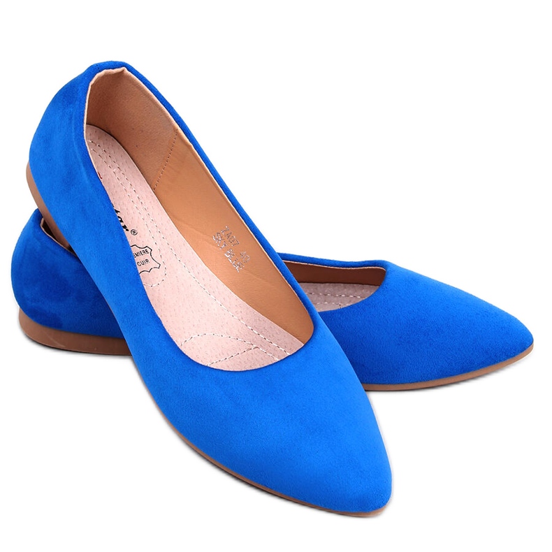 BM Ballerine con soletta in pelle Keys Sky Blue