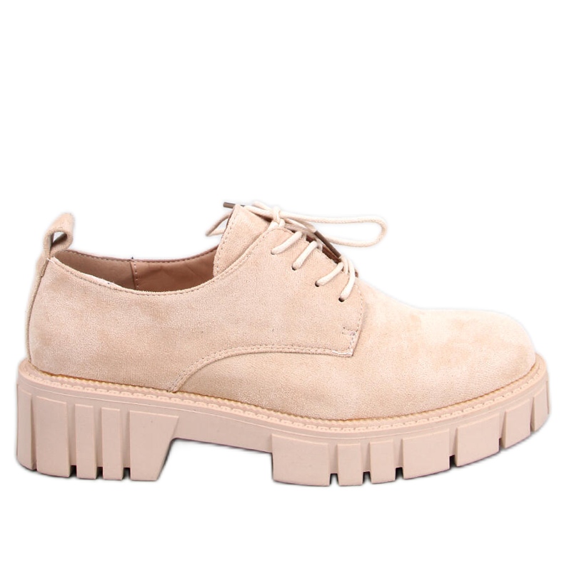 BM Mocassini con plateau in pelle scamosciata di Amparo Beige