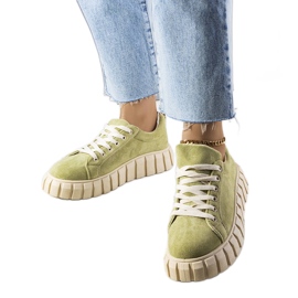 BM Sneakers verdi sulla piattaforma Pamela verde