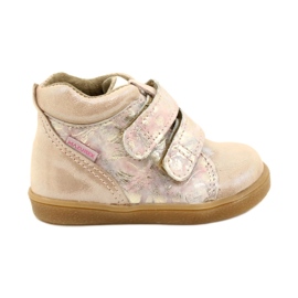 Mazurek Velcro stivali 1302 Spring Flower Golden Satin beige