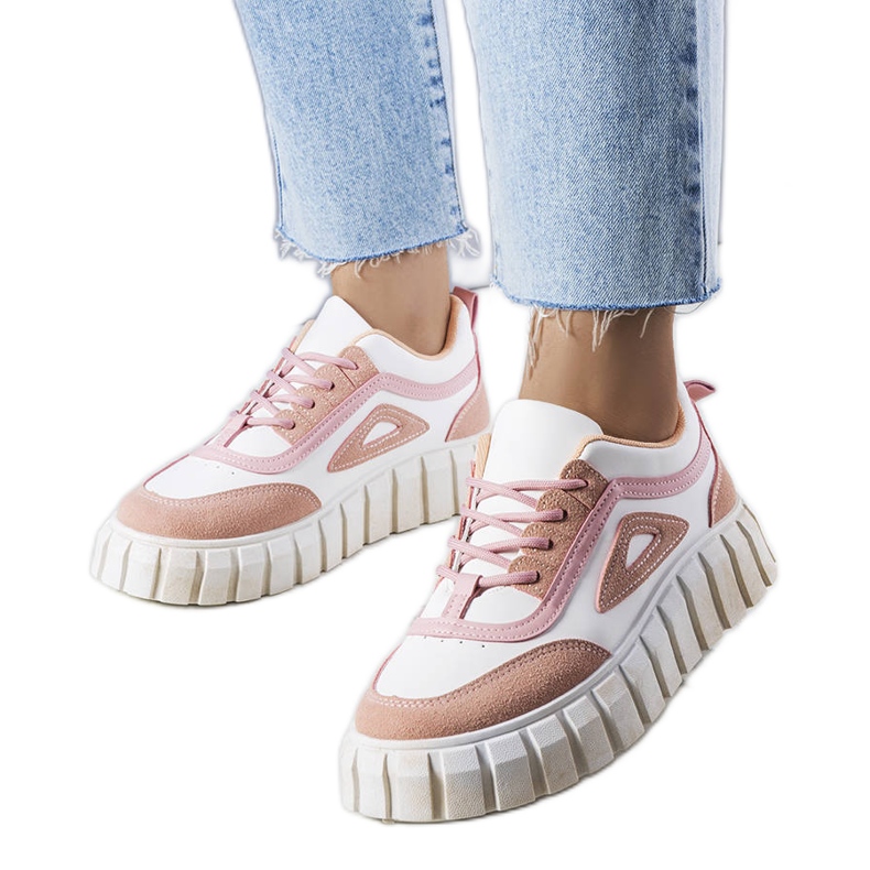 Sneaker rosa con plateau di Robyn