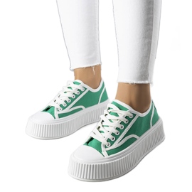 BM Sneakers verdi sulla piattaforma Delores verde