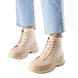 BM Sneakers beige con plateau alto di Gertrude
