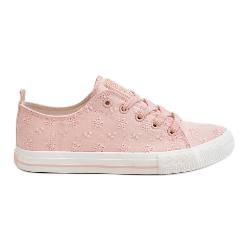Sneakers da donna con ricamo Big Star LL274224 Rosa