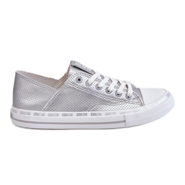 Sneakers Basse da Donna in Pelle Big Star LL274016 Argento