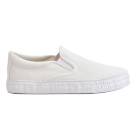 Sneakers Donna Slip-On Big Star LL274389 Bianche bianco