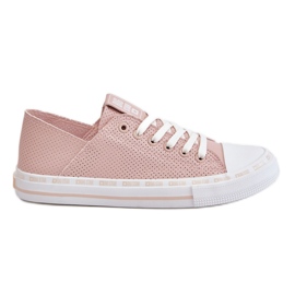 Sneakers basse in pelle da donna Big Star LL274015 Rosa