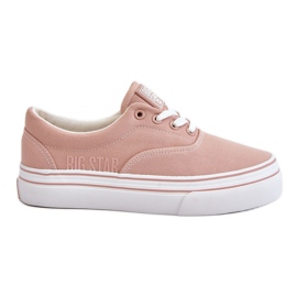 Scarpe da ginnastica con plateau da donna Big Star LL274229 Rosa