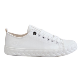 Sneakers in Pelle da Donna Big Star LL274403 Bianche bianco