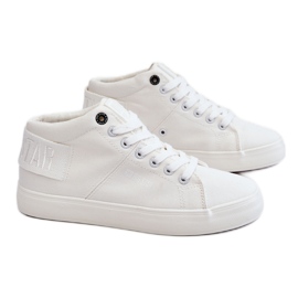 Sneakers alte classiche da donna Big Star LL274002 Bianche bianca