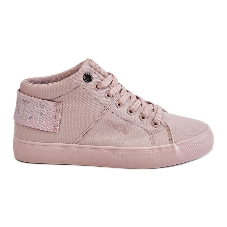 Sneakers alte classiche da donna Big Star LL274004 Nude rosa