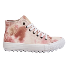 Sneakers da donna Big Star LL274048 Beige-Rosa
