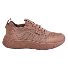 Sneakers comode da donna Memory Foam System Big Star LL274416 Marrone chiaro