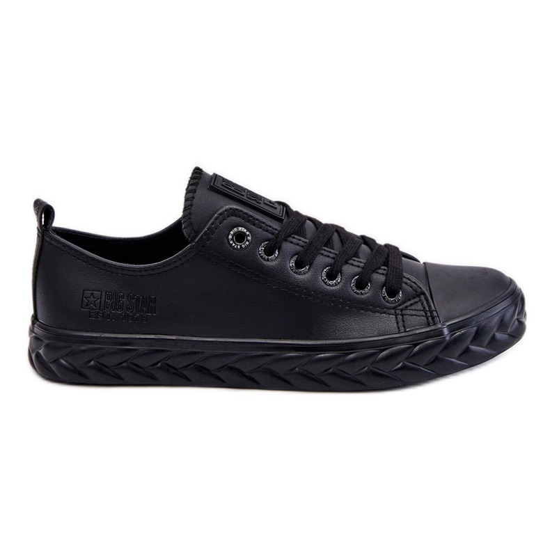 Sneakers in Pelle da Donna Big Star LL274402 Nere nero