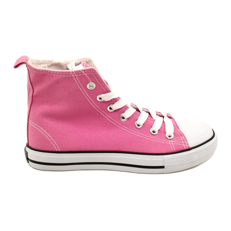 Scarpe da ginnastica American Club con cerniera rosa