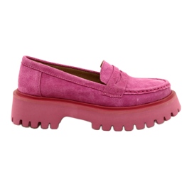 Mocassino scamosciato Filippo DP4586/23 FH Fucsia rosa