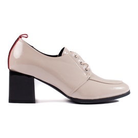 W. Potocki Scarpe stringate da donna Potocki beige