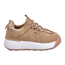 PS1 Scarpe Sportive Piattaforma Donna Beige Dakari