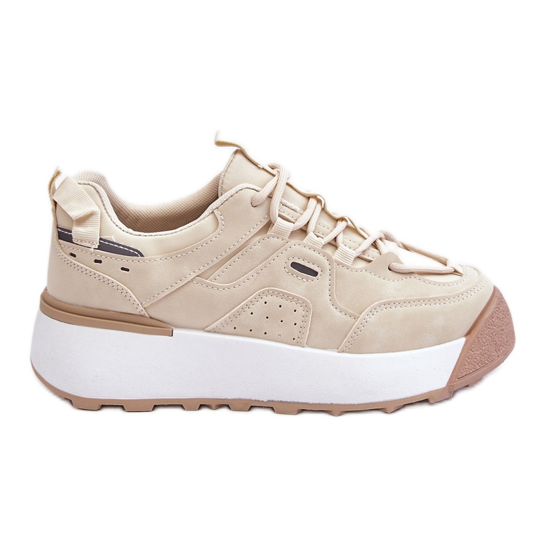 PS1 Scarpe Sportive Piattaforma Da Donna Beige Chiaro Dakari