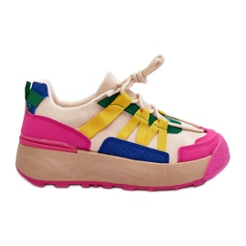 PS1 Scarpe Sportive Con Plateau In Pelle Scamosciata Da Donna Multicolor Rohan multicolore