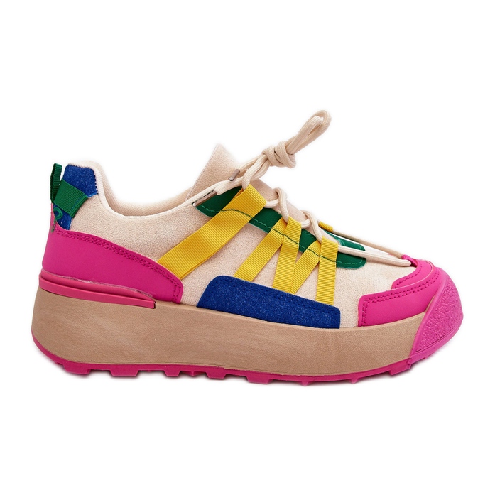 PS1 Scarpe Sportive Con Plateau In Pelle Scamosciata Da Donna Multicolor Rohan multicolore
