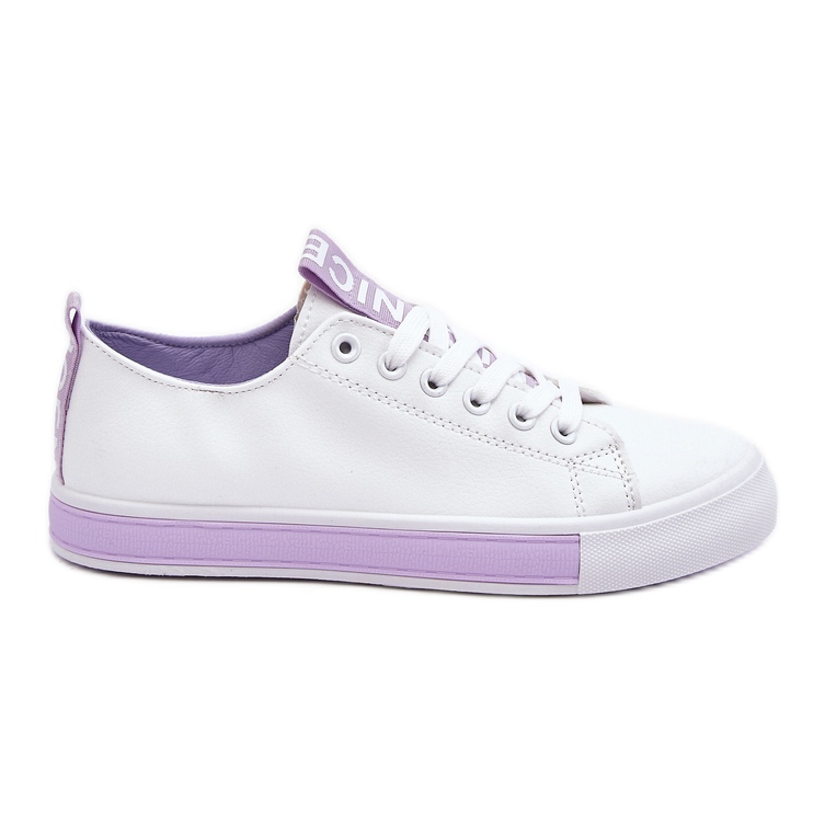 Sneakers Classiche Donna Bianco-Viola Ville bianca