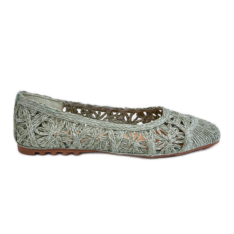 PS1 Ballerine alla moda traforate Thiago verde