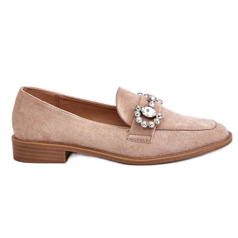 PS1 Eleganti mocassini in camoscio beige scuro Aliya