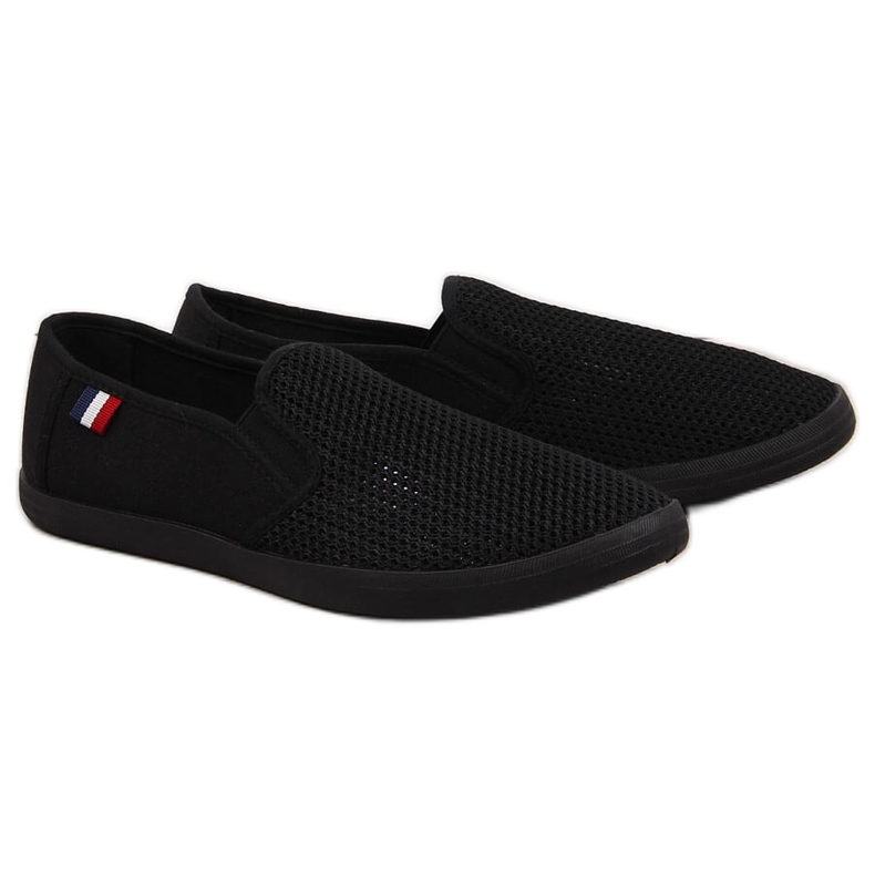 News Sneakers slip-on traforate nere da uomo NOVITÀ nero