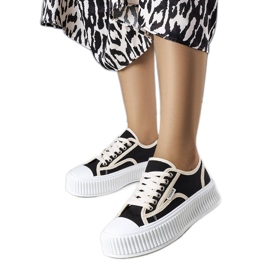 PA1 Sneakers nere con plateau di Connie nero