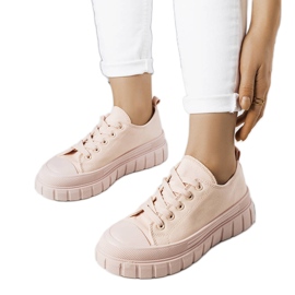 Sneaker rosa con plateau di Laverne