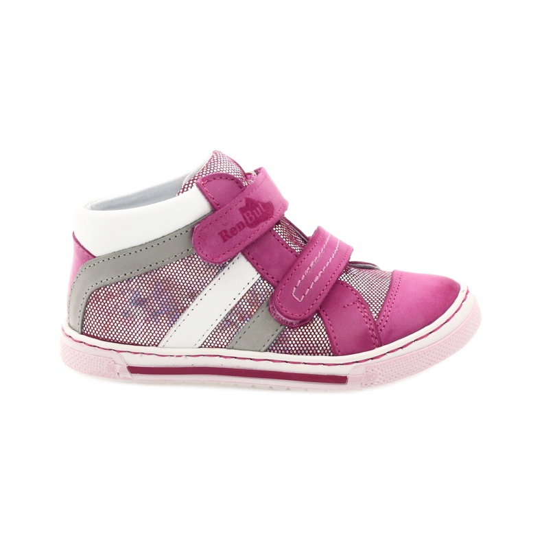 Scarpe da bambina Ren But 3225 rosa perla grigio bianca