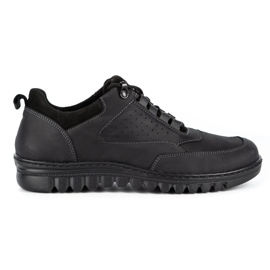 WASAK Scarpa casual da uomo in pelle 0228W nera nero