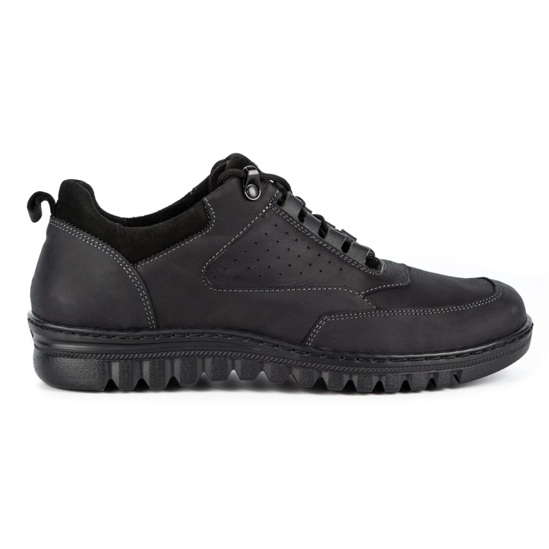 WASAK Scarpa casual da uomo in pelle 0228W nera nero