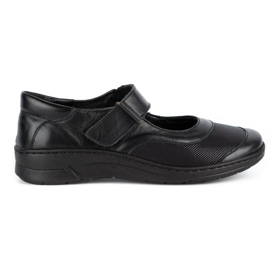 WASAK Scarpa da donna in pelle con velcro 0580W nera nero