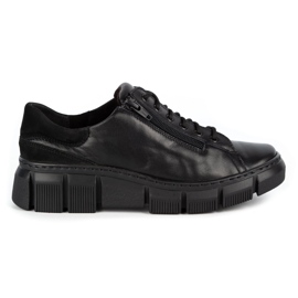 WASAK Scarpe da donna sneakers in pelle 0663W nere nero