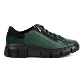 WASAK Scarpe donna sneakers in pelle 0663W verde