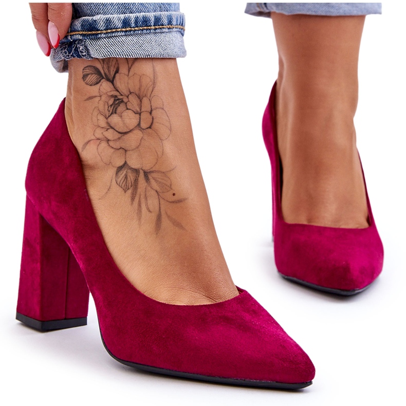 Décolleté Tacco Camoscio Sergio Leone PB216 Fucsia rosa