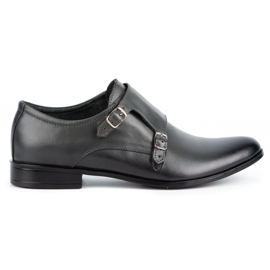 Olivier Monki 287LU scarpe formali in pelle grigia grigio