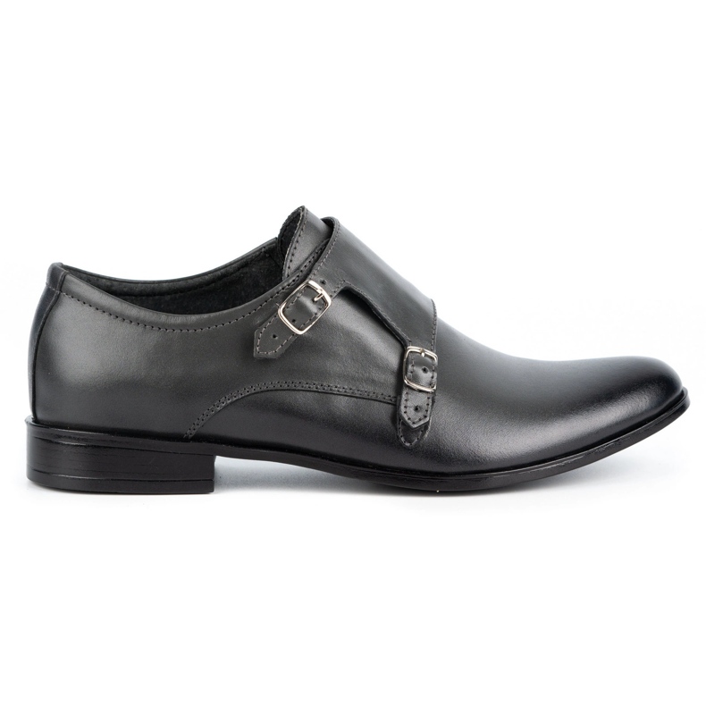 Olivier Monki 287LU scarpe formali in pelle grigia grigio