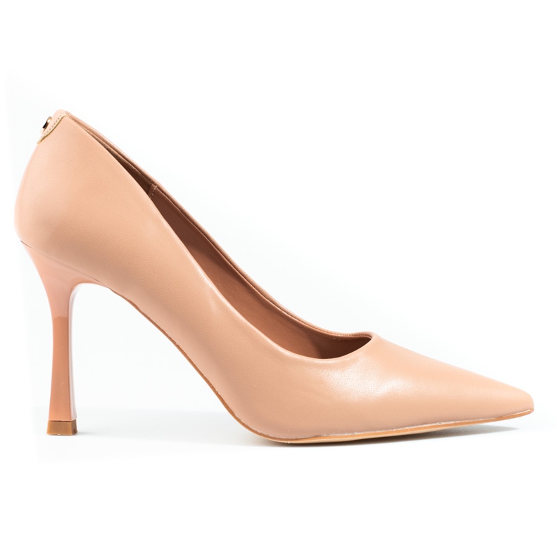 Décolleté Vinceza beige con tacco alto da donna