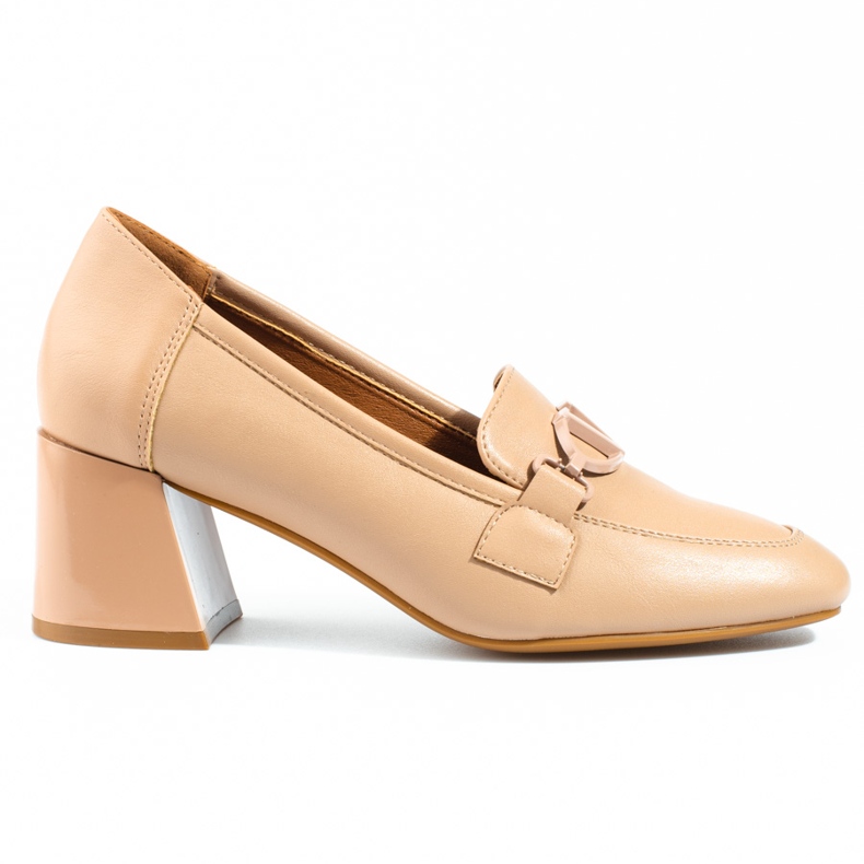 Vinceza décolleté beige da donna con tacco alto