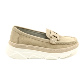 Mocassini in pelle Filippo DP4552/23 beige