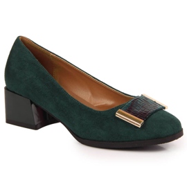 Decolleté da donna in camoscio verde Jezzi RMR2130A-9