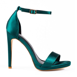 Sandali da donna con tacco alto Shelovet verde